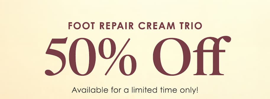 Foot Repair Cream Trio 50% Off 