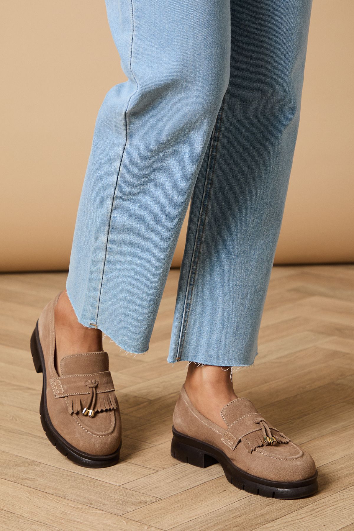 Brooke Suede Tassel Loafers