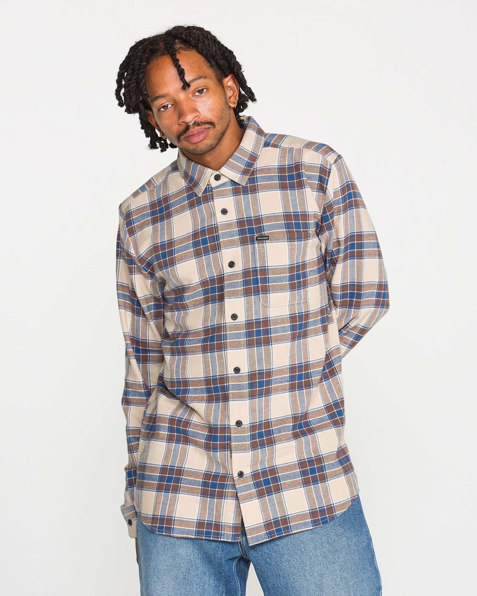 Image of Men's Caden Plaid Long Sleeve Shirt