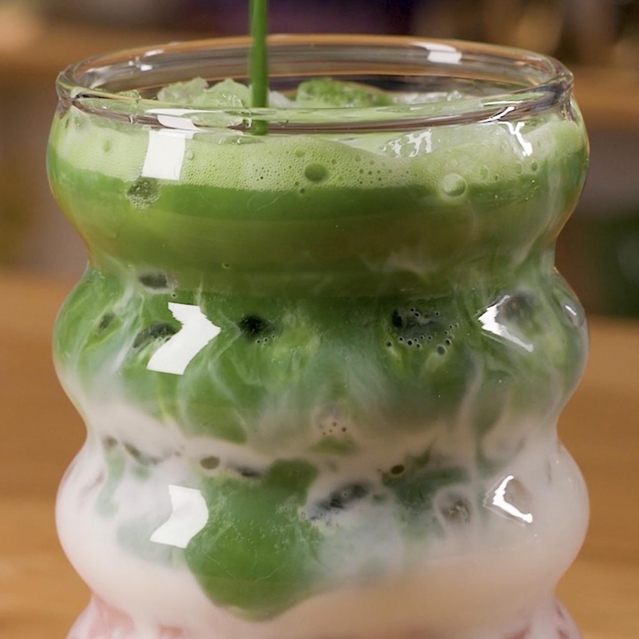 Cherry Vanilla Matcha Latte