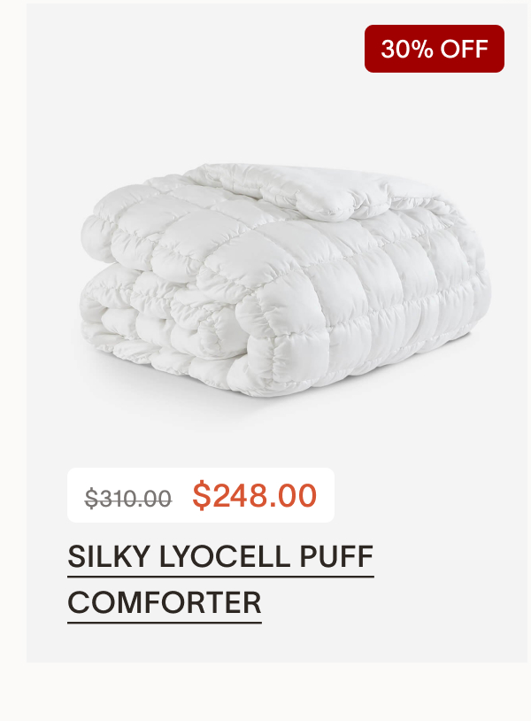 Silky Lyocell Puff Comforter