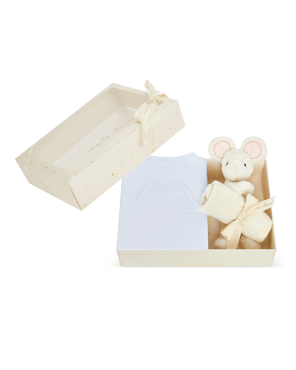 Image of Sleep & Snuggle Pointelle Angel Wing Gift Set