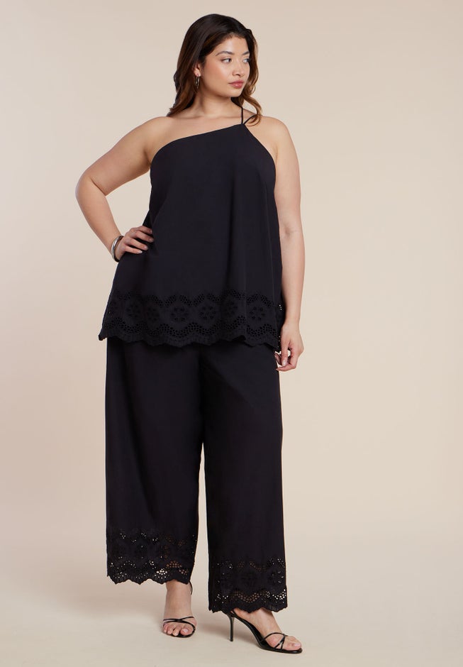 Eyelet Detail Top