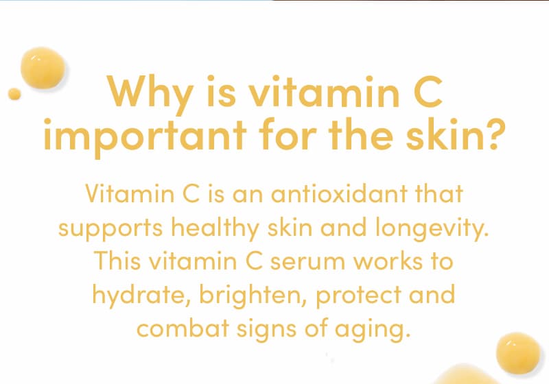 Why is vitamin C important for the skin?