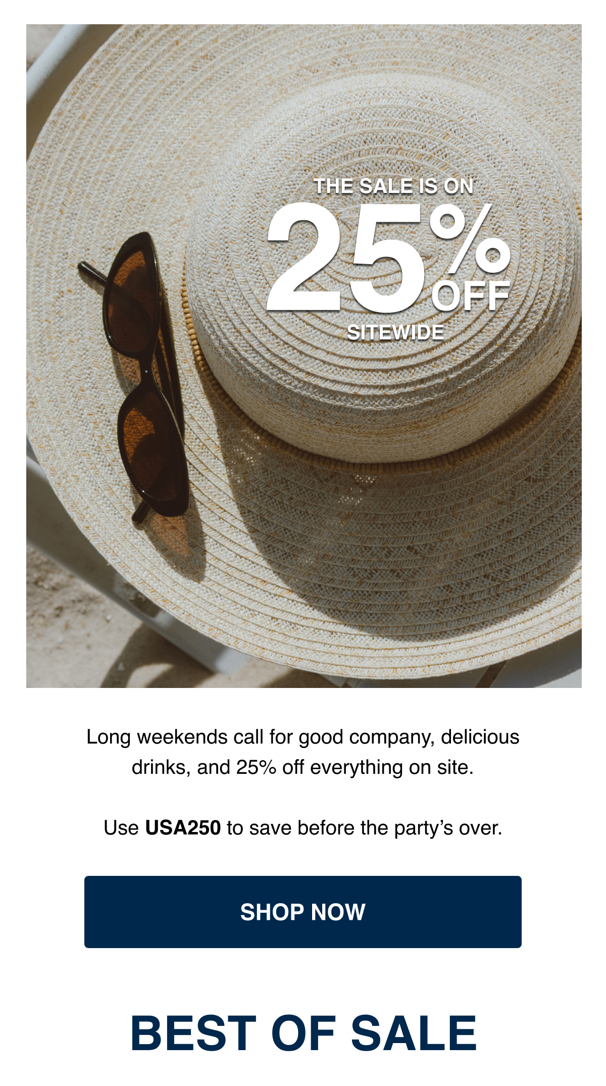25% off sitewide