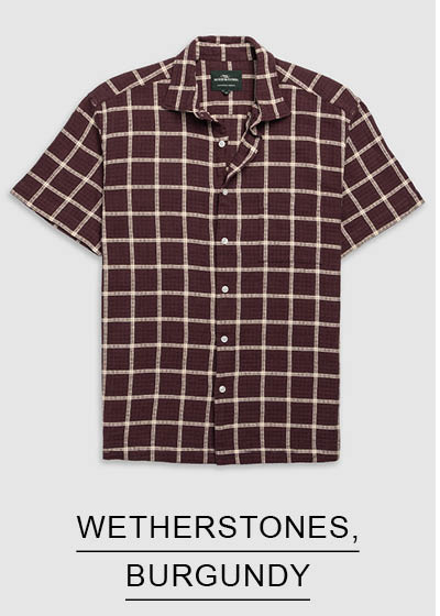 Shop Wetherstones Shirt, Burgundy online and instore at Rodd & Gunn