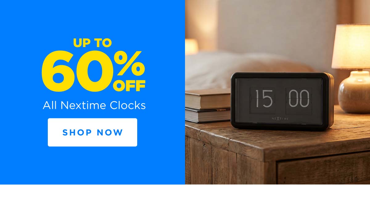 Up to 60% Off All Nextime Clocks 