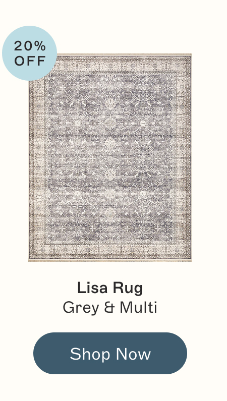 Lisa Rug Grey & Multi
