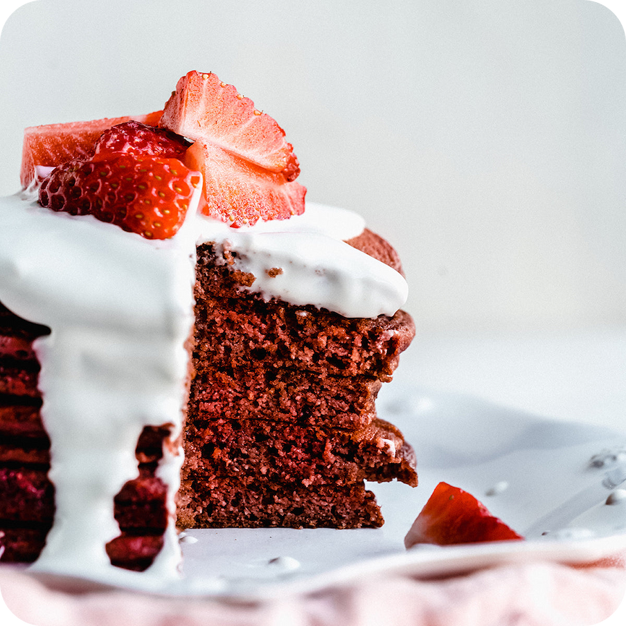 Vegan Red Velvet Pancakes