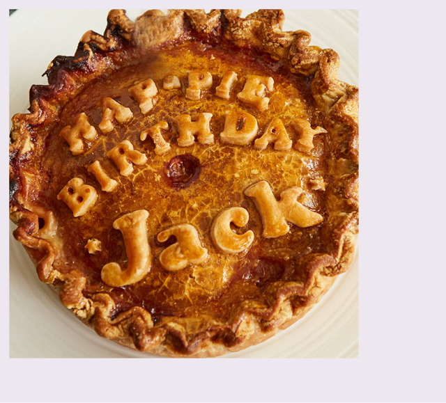 Large 'Happie Birthday' Pork Pie Personalised