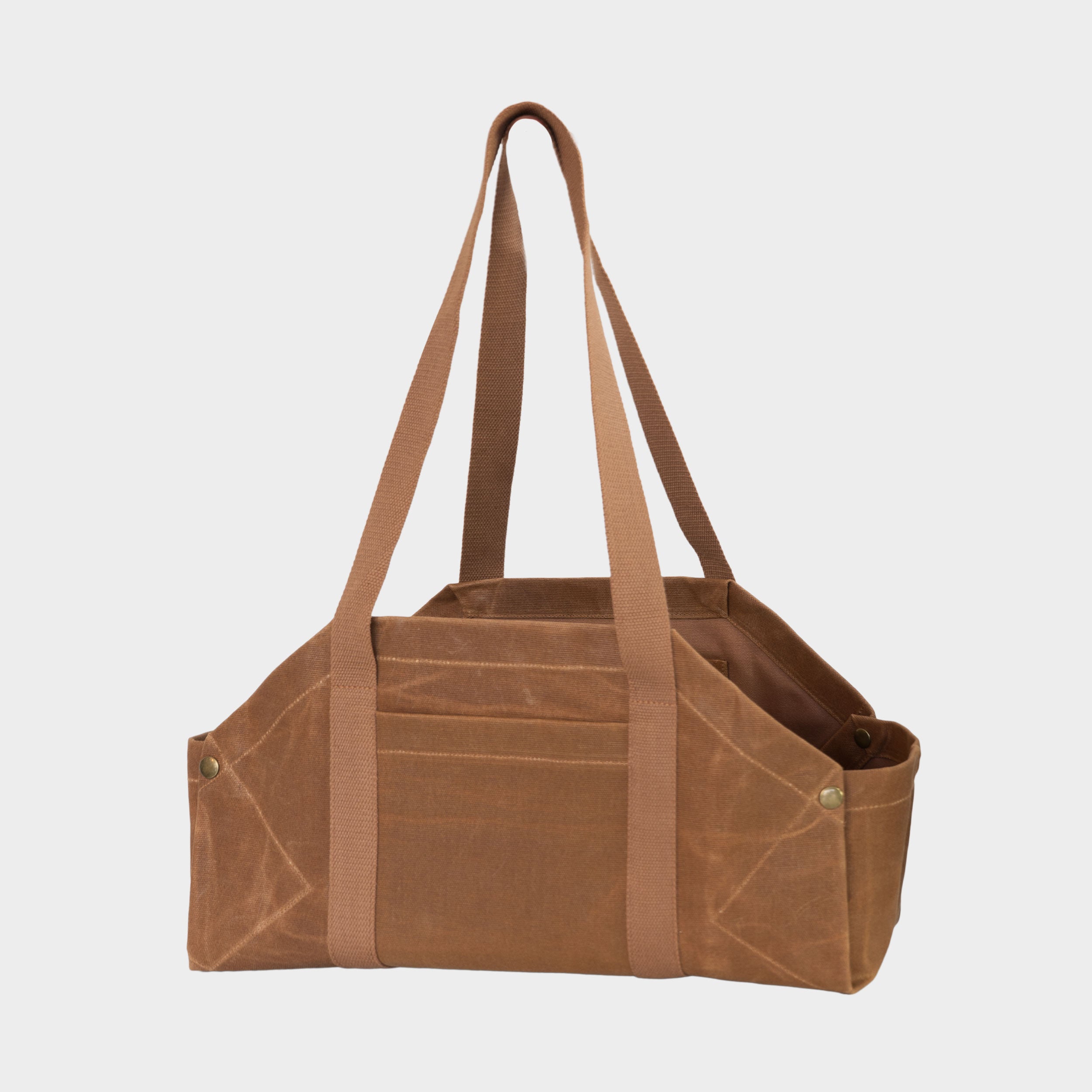 Image of Gardenheir Waxed Canvas Origami Harvesting Trug/Tote in British Tan