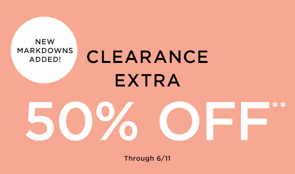 50% off clearance