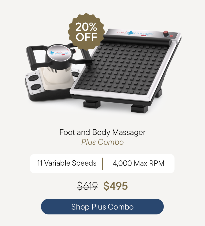 Foot and Body Massager Plus Combo - 11 variable speeds | 4,000 max RPM - Shop Plus Combo