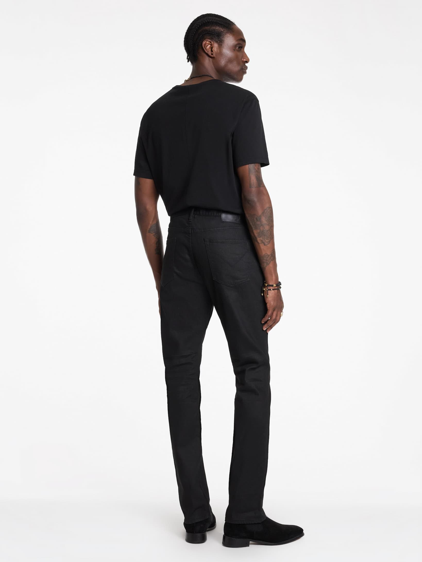 J701 - BLACK WEFT JEANS