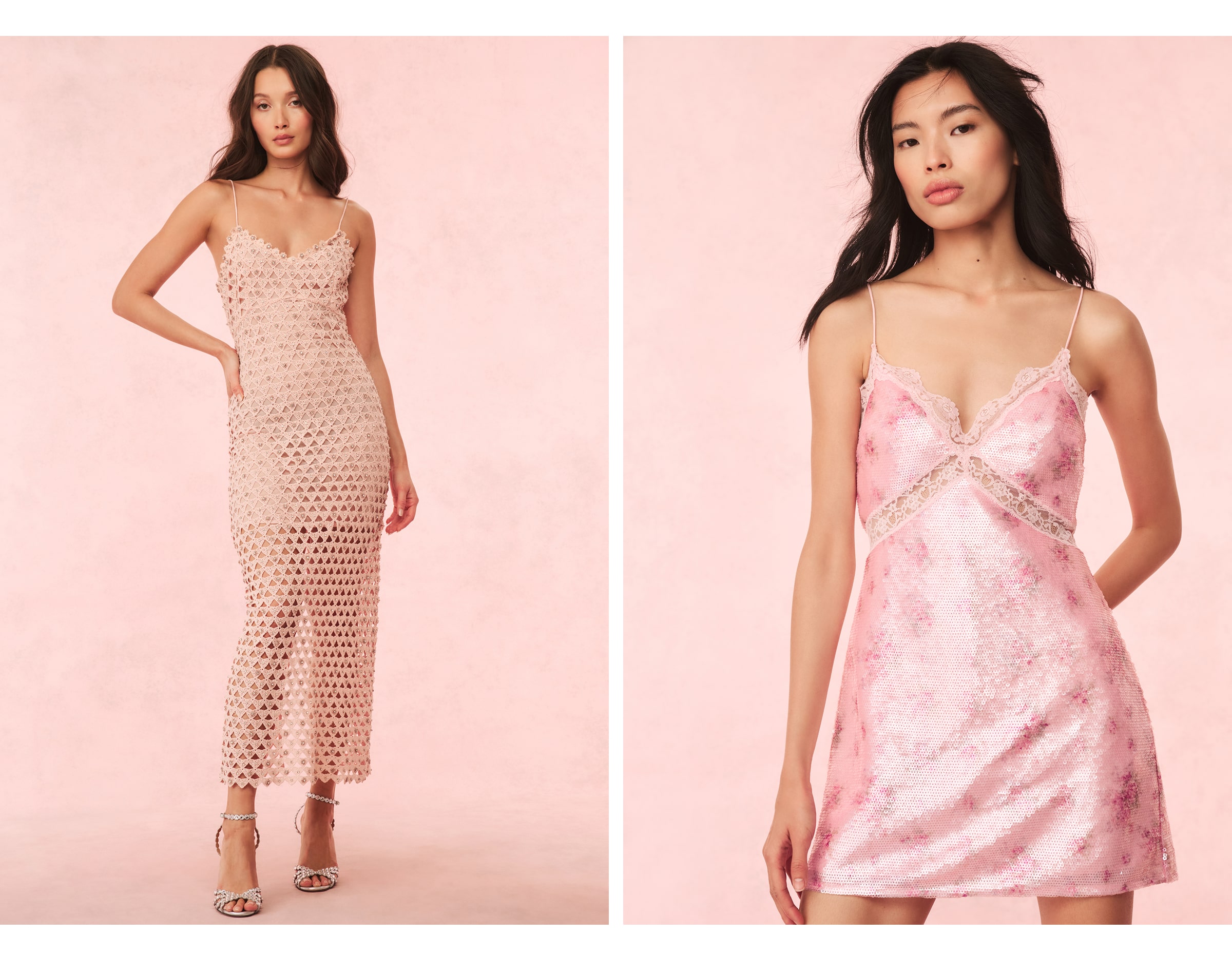 GOING OUT Turn heads in shimmer dresses designed for the dance floor.
