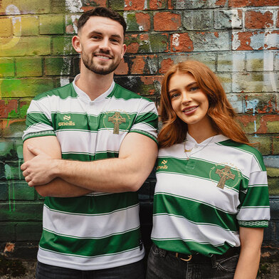 O'Neills Celtic Cross Heritage Jersey White