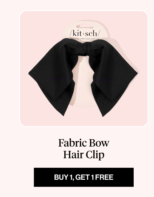 Fabric Bow Hair Clip