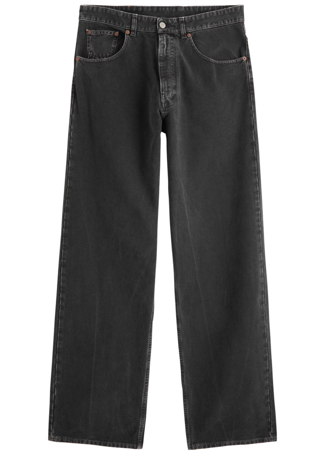 MM6 BY MAISON MARGIELA Coated straight-leg denim jeans