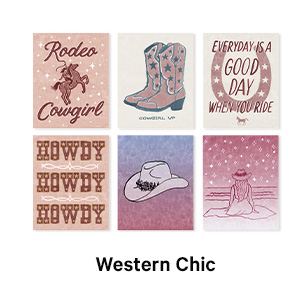 Western Chic Wall Art Print Set
