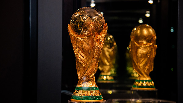 The World Cup trophy