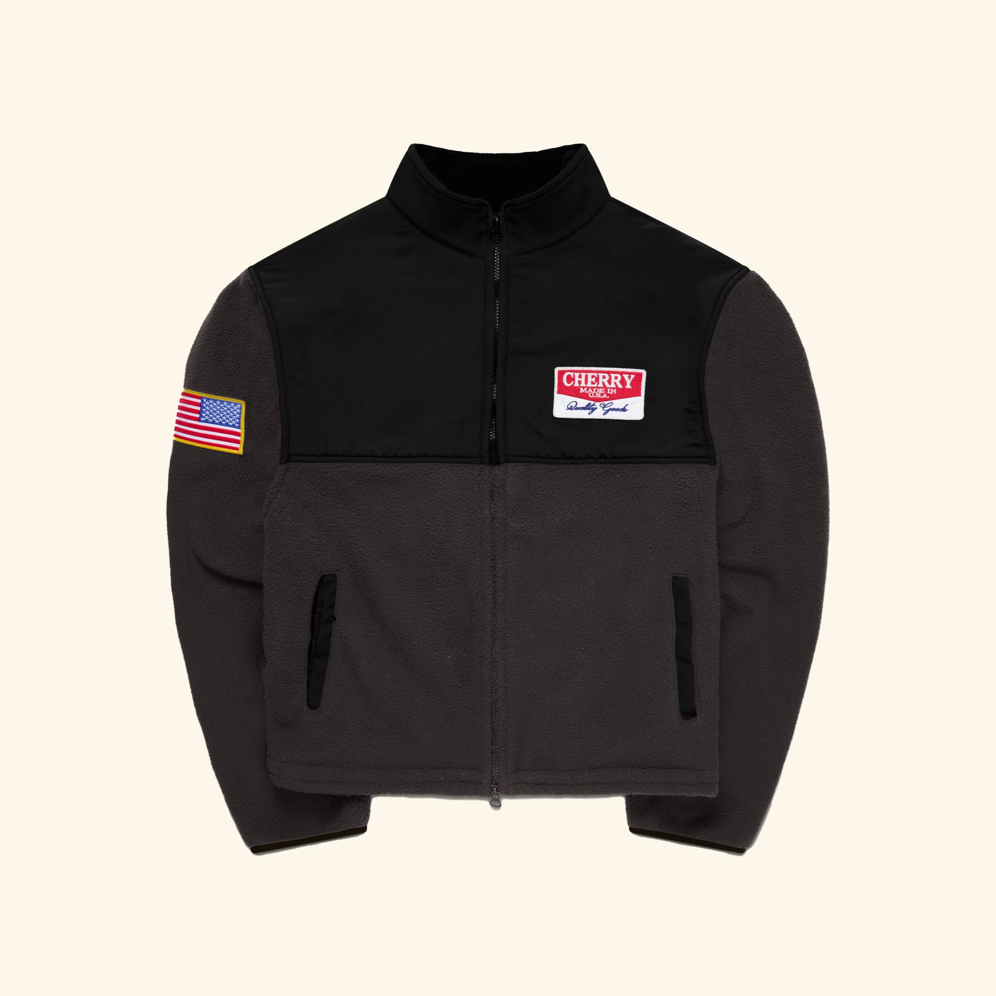 Image of Racing Zip Sherpa (Charcoal)