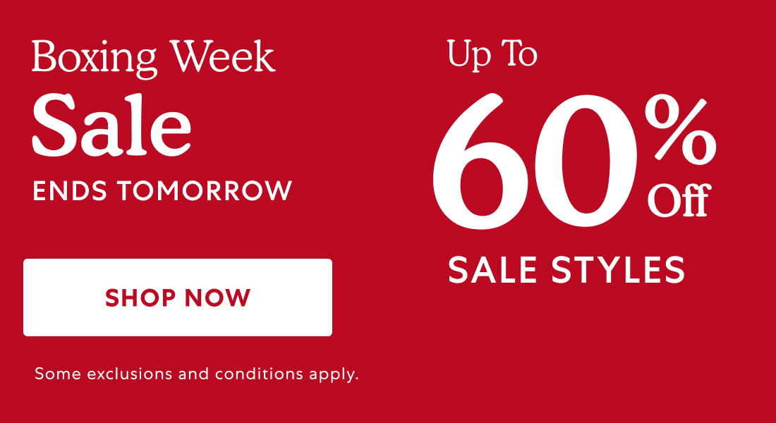 Boxing Week Sale ENDS TOMORROW