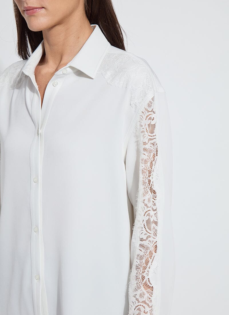 Image of Natasha Lace Trim Shirt