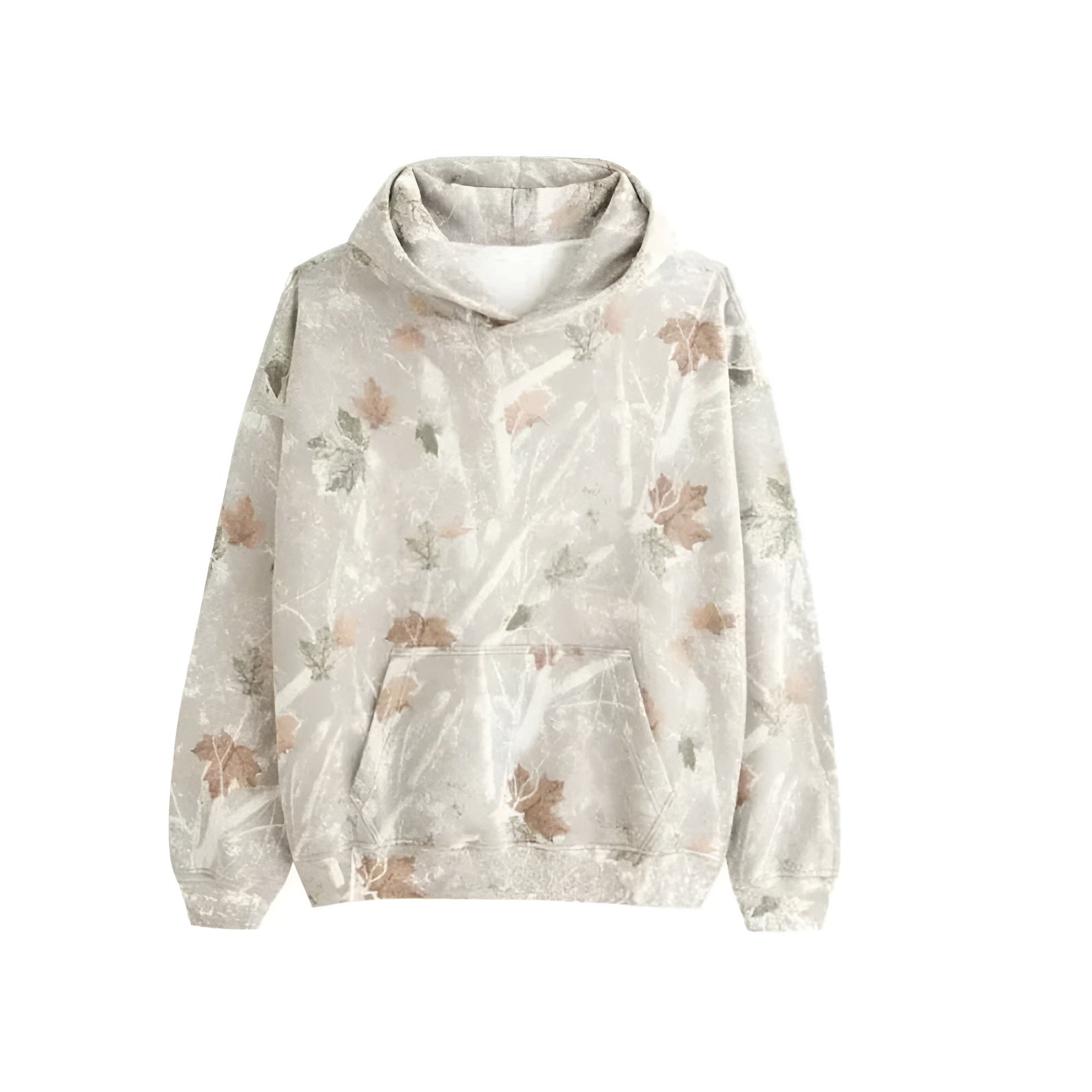 Image of Camo Leaf Printed Essential Hoodies