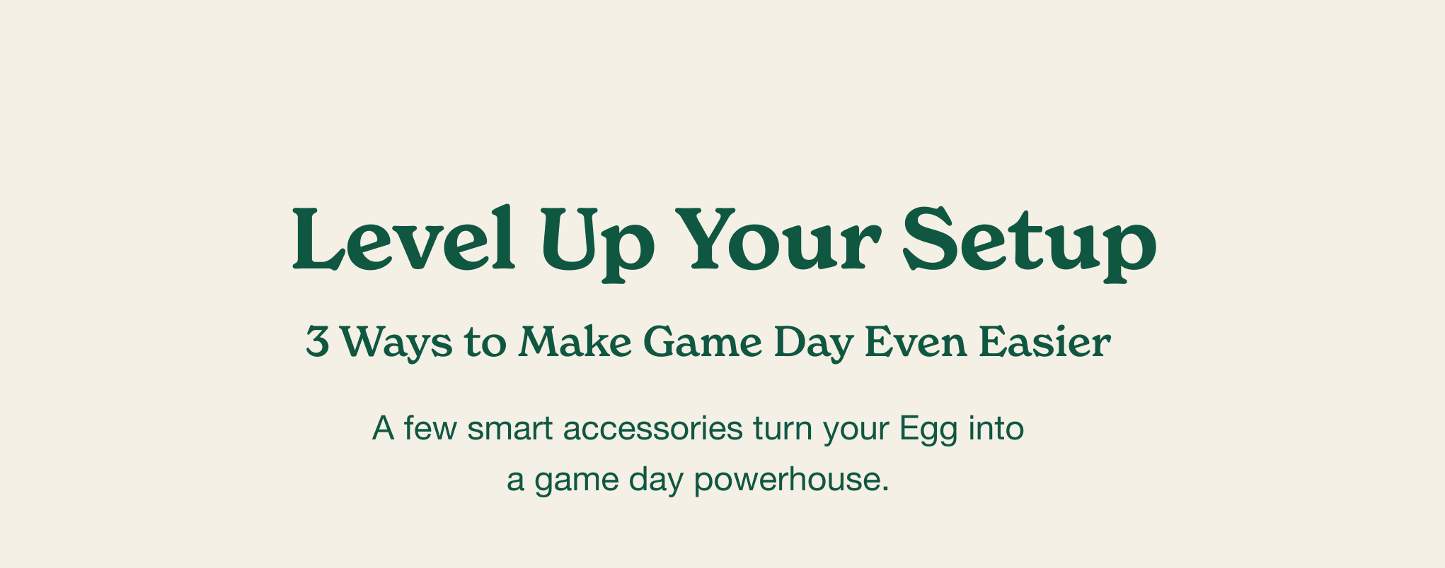 Your Full Game Day Timeline on One Egg