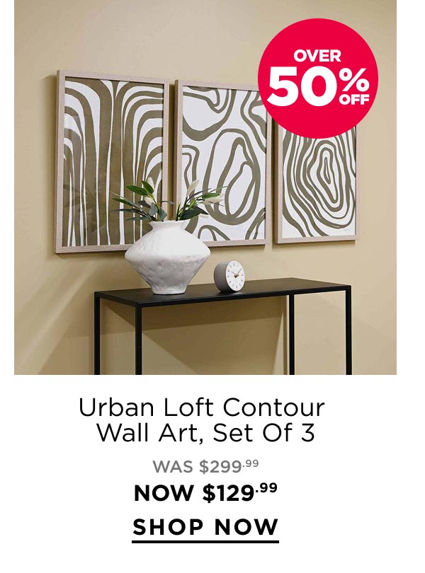 Urban Loft Contour Wall Art, Set Of 3 