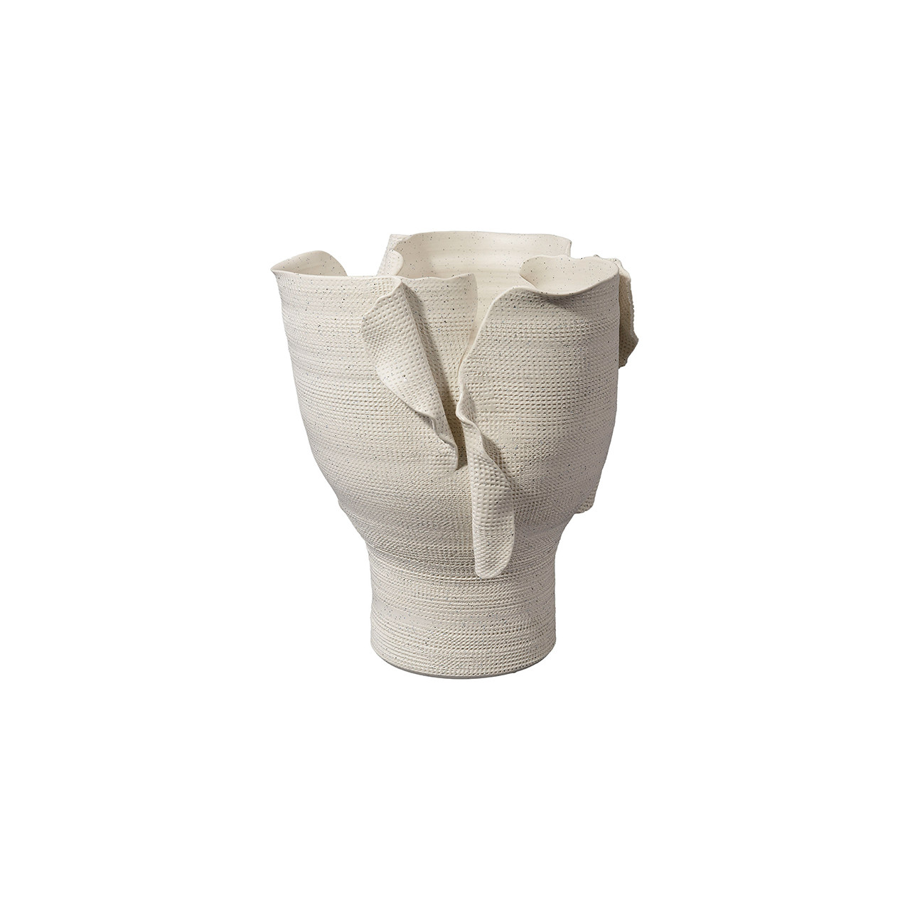 Image of Calla Wide Porcelain Decorative Vessel