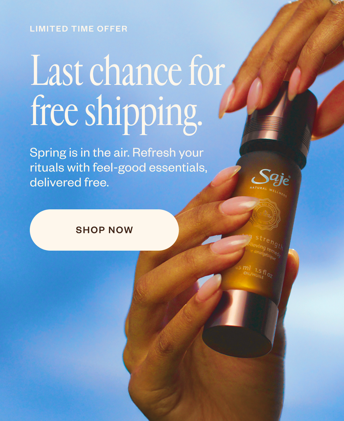 Last chance for free shipping.