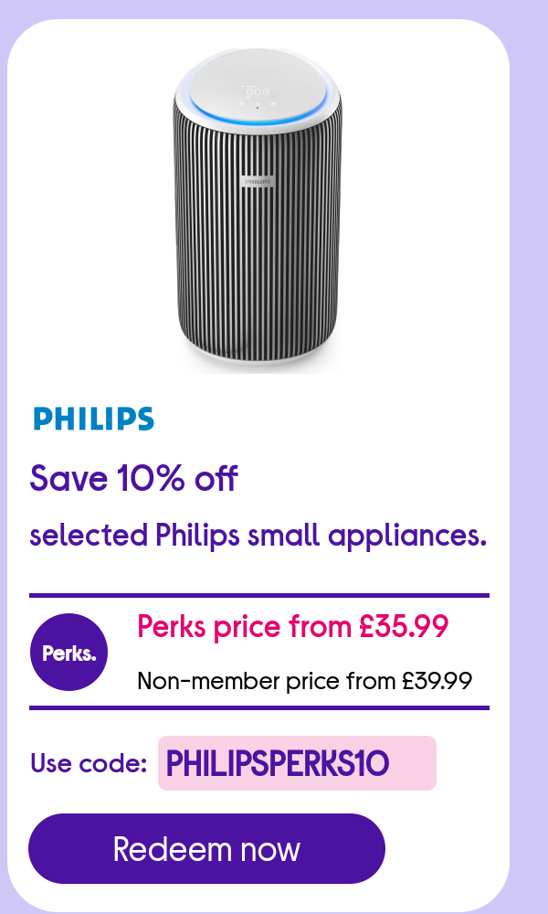 Save10% off Philips Small Kitchen Appliances.