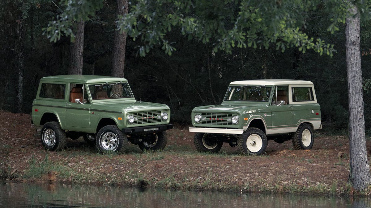 classic ford bronco hard top