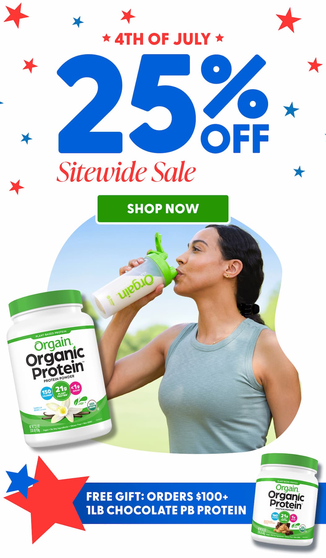 Get 25% OFF - Shop the 4th of July Sale