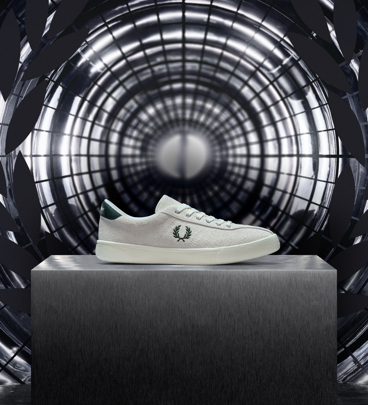 The Fred Perry Tennis Shoe in Ecru