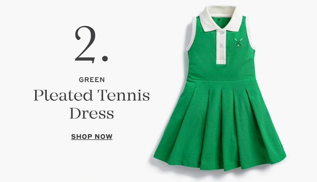 2. Pleated Tennis Dress - Shop Now