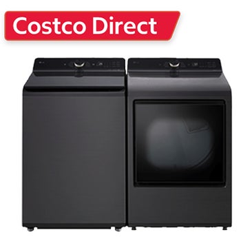 LG 5.5 cu. ft. Top Load Washer and 7.3 cu. ft. Rear Control Dryer with Easy Unload Bundle