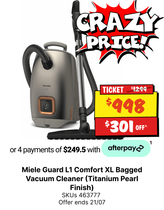 Miele Guard L1 Comfort XL Bagged Vacuum Cleaner (Titanium Pearl Finish)
