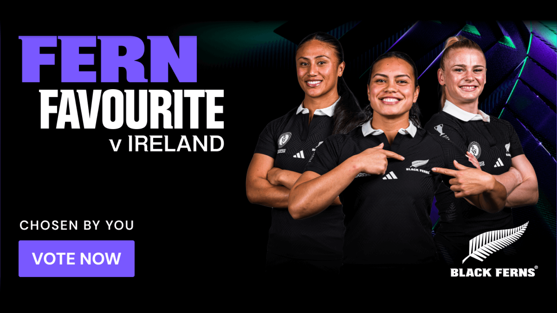 Black Ferns Fern Favourite - Vote Now