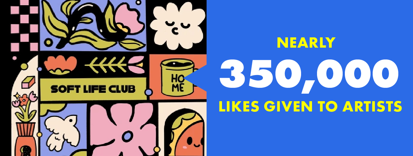 Nearly 350,000 Likes Given to Artists