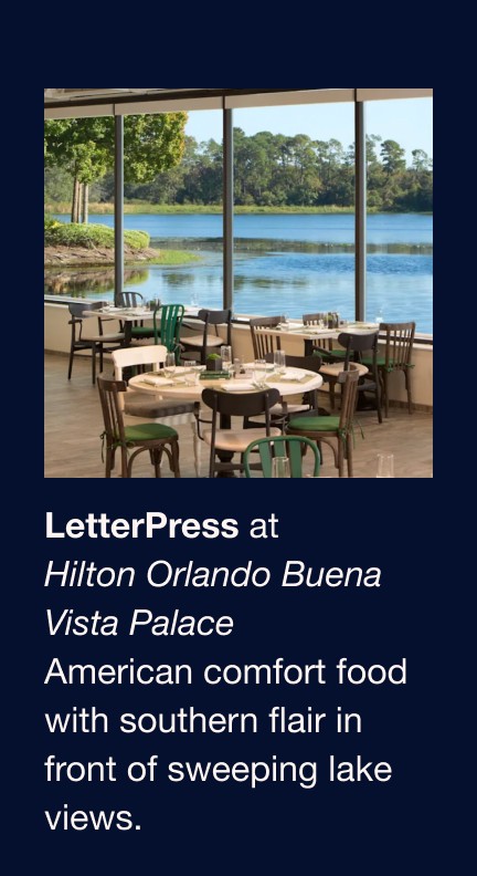 Letterpress at Hilton Orlando