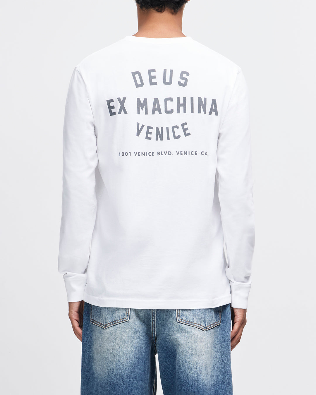 Image of Venice Address Long Sleeve Tee - White