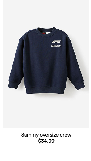 Sammy oversize crew. $34.99.