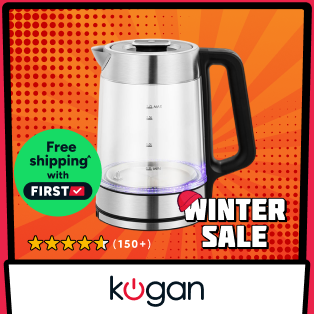 Kogan SmarterHome™ 1.7L Double Wall Glass Smart Kettle Product Image