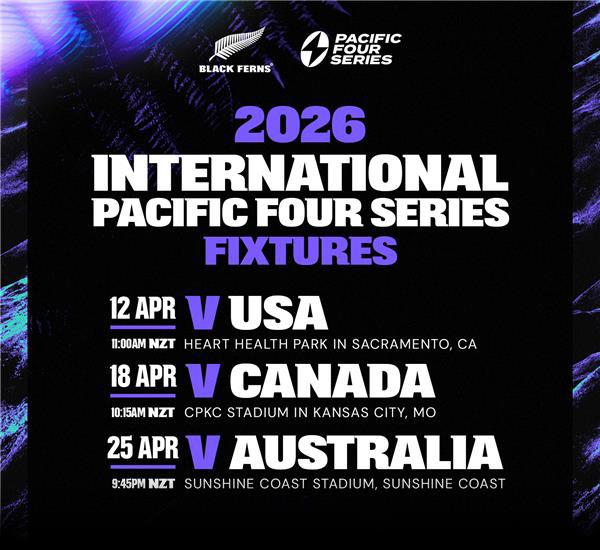 2026 Pacific Four Series Fixtures. USA, Canada and Australia