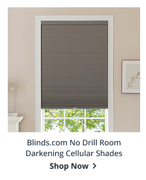 Blinds.com No Drill Room Darkening Cellular Shades | Shop Now >