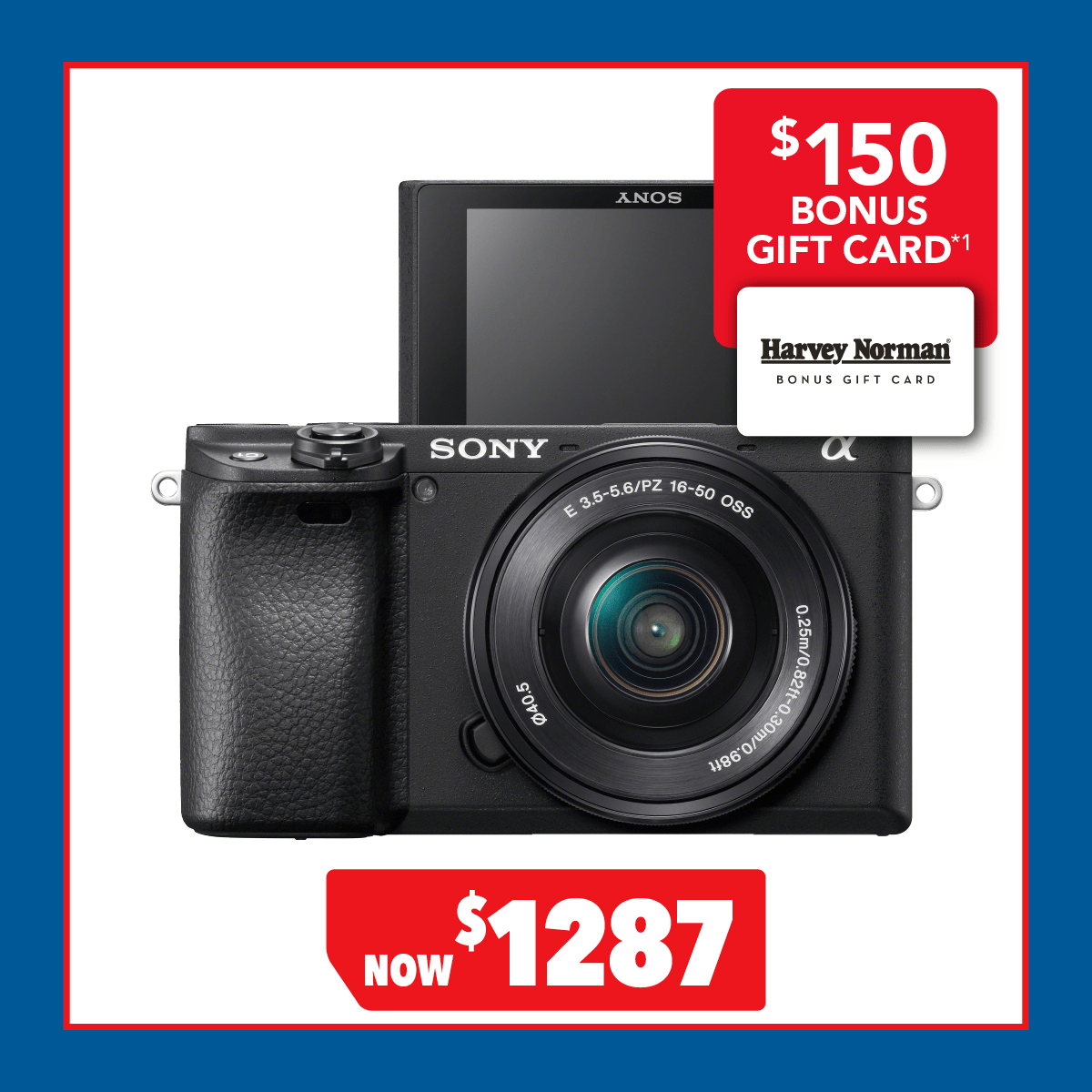 Sony Alpha A6400 Mirrorless Camera with 16-50mm Lens
