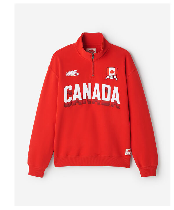 Mens Roots Canada Quarter Zip