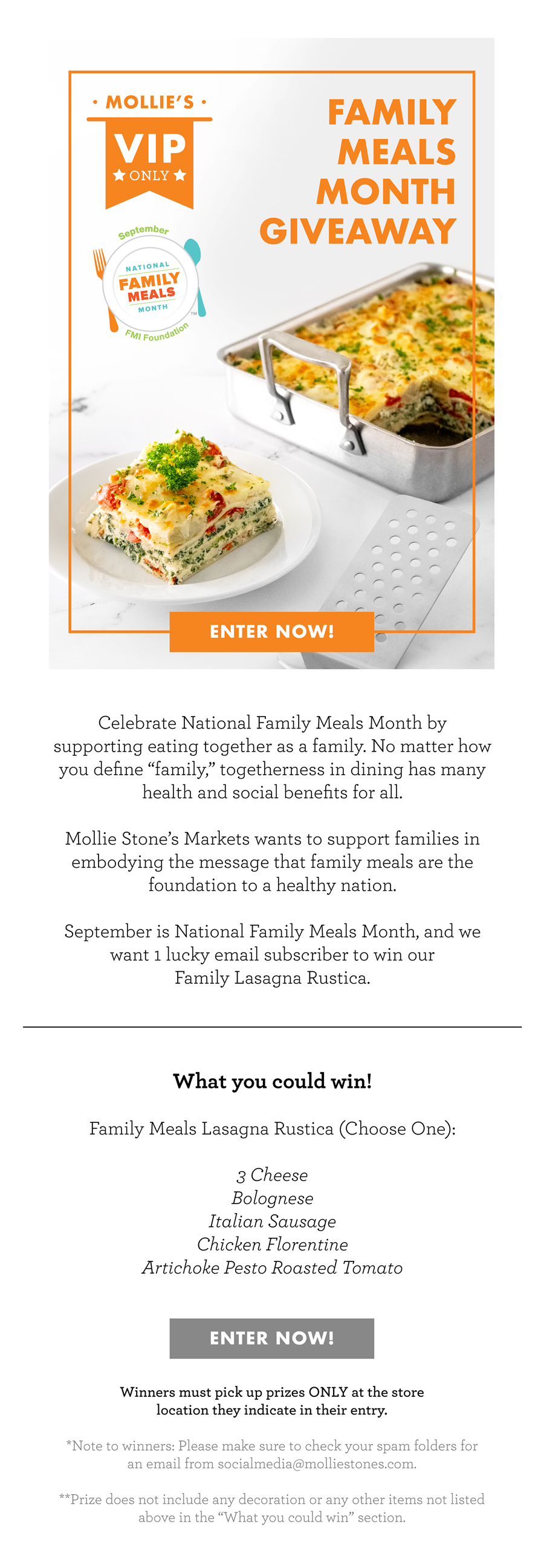 Family Meals Giveaway